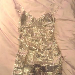 Gorgeous Brand New Gold Mini Dress